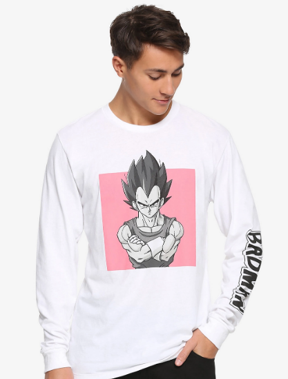 dragon ball z vegeta badman t-shirt